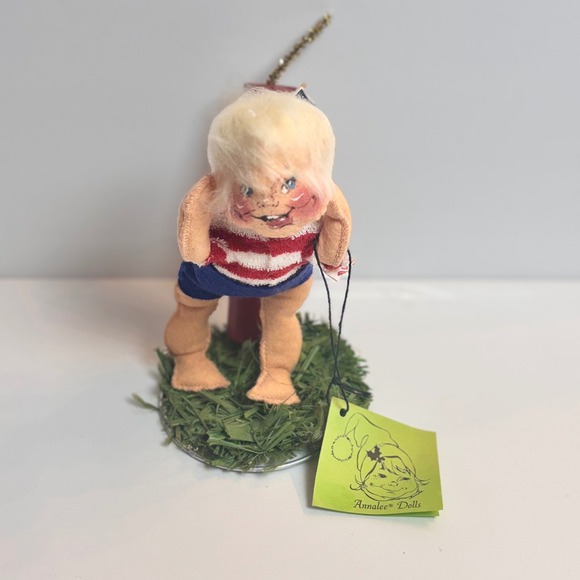 Annalee Dolls Other - Annalee Dolls Patriotic Boy with Firecracker American Flag Vintage 1983 7" 4th